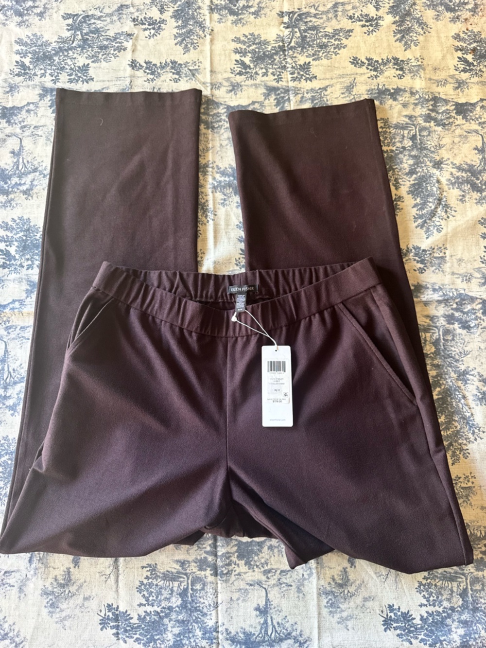 Eileen fisher Women's  brown pull-On Wide Leg Pants